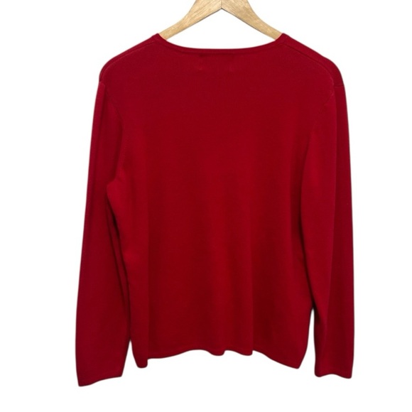 VINTAGE Studio Joy Scottie Dog Embroidered Button Up Cardigan Sweater Size PXL - Picture 3 of 5